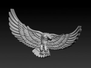 eagle bas relief Modèle 3D