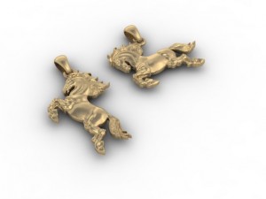 horse pendant Modelo de Impressão 3D
