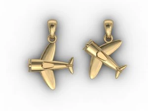 aircraft airplane pendant 3D Print Model