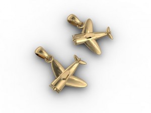 aircraft airplane pendant Modèles 3D en vedette