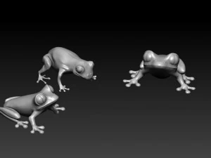 frog miniature 3D Model
