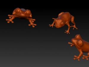 frog miniature 3D Model