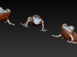 frog miniature 3D Model