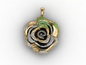 rose pendant 3D Принт Модель