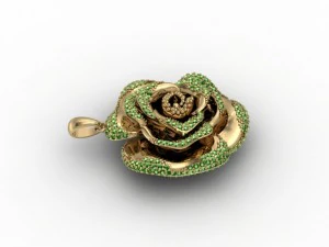 rose pendant 3D Print Model