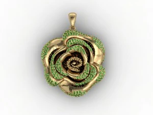 rose pendant 3D Print Model