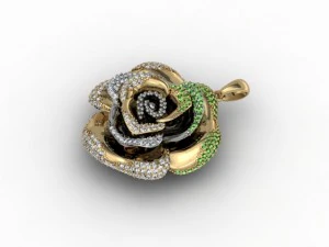 rose pendant 3D Print Model