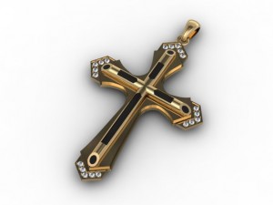 jewelery cross enamel Modèles 3D en vedette