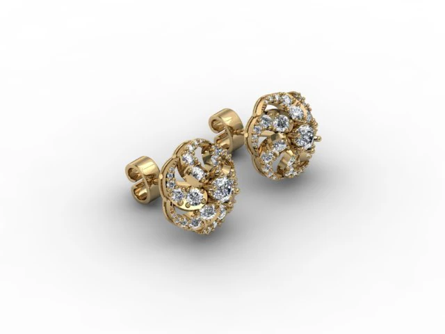 puset earring 3D Print Model .c4d .max .obj .3ds .fbx .stl .blend 