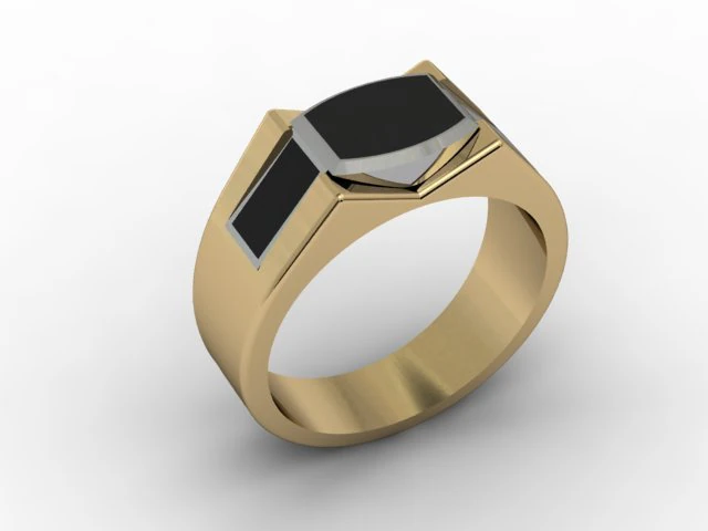 jewellery man ring 3D Print Model .c4d .max .obj .3ds .fbx .stl .blend 
