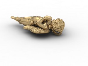 baby angel necklace 3Dプリントモデル