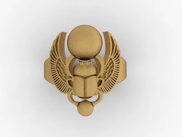 scarab beetle ring 3D Print Model .c4d .max .obj .3ds .fbx .stl .blend 