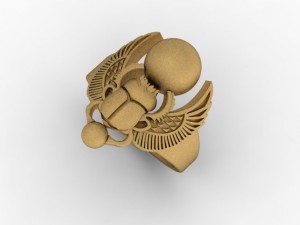 scarab beetle ring 3D Принт Модель