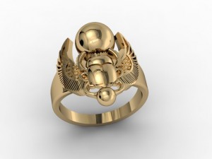 scarab beetle ring 3D Принт Модель