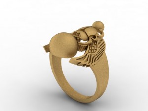 scarab beetle ring 3D Принт Модель