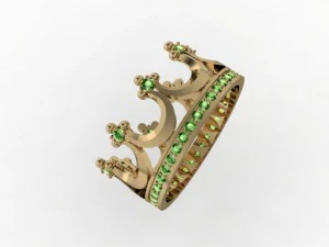 jewellery ring crown 3D Print Model