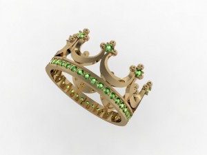 jewellery ring crown 3D-Druckmodell