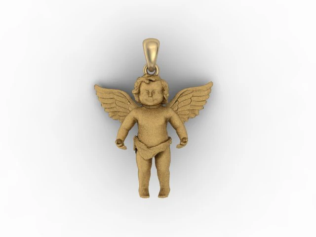 ciondolo d'angelo Modello di stampa 3D .c4d .max .obj .3ds .fbx .stl .blend 