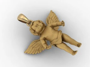 ciondolo d'angelo Modello di stampa 3D