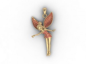 fairy pendant 3Dプリントモデル