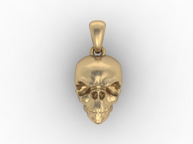 skull pendant 3D 打印模型 .c4d .max .obj .3ds .fbx .stl .blend