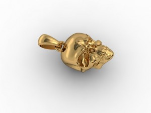 skull pendant 3D 打印模型