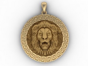 lion pendant 3D Принт Модель