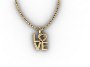 love pendant 3D Print Model