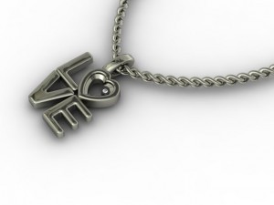love pendant Modelo de impresión 3D