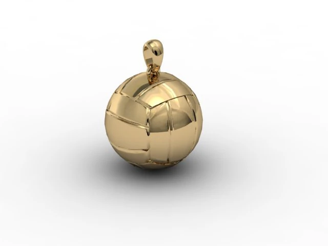 volleyball ball pendant 3D Print Model .c4d .max .obj .3ds .fbx .stl .blend 