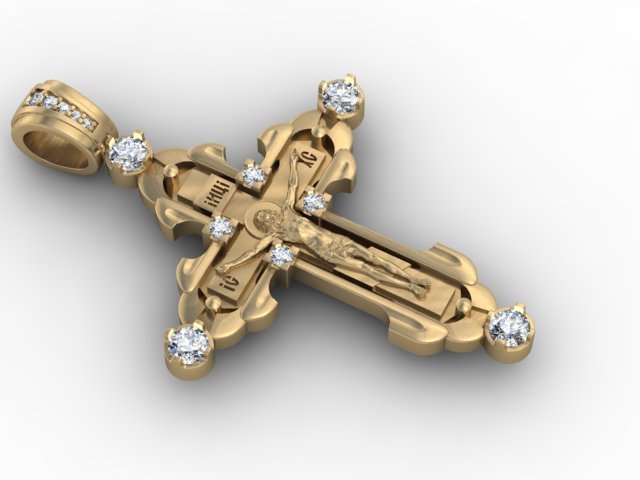 jewellery cross jesus christ 3Dプリントモデル .c4d .max .obj .3ds .fbx .stl .blend