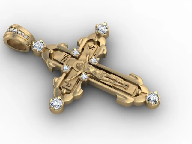 jewellery cross jesus christ 3D Print Model .c4d .max .obj .3ds .fbx .stl .blend 
