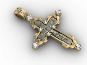 jewellery cross jesus christ 3D Print Model
