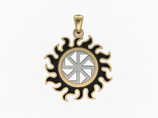 sun pendant 3D Print Model .c4d .max .obj .3ds .fbx .stl .blend 