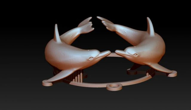 delfino Modello 3D .c4d .max .obj .3ds .fbx .stl .blend 