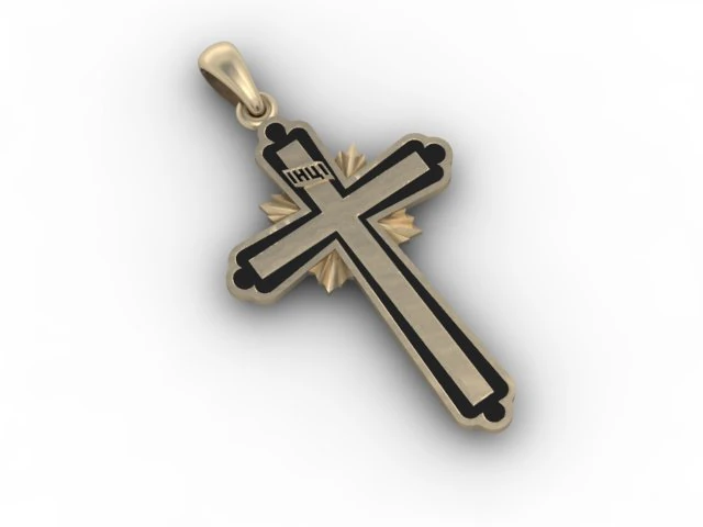 jewellery cross 3D Print Model .c4d .max .obj .3ds .fbx .stl .blend 