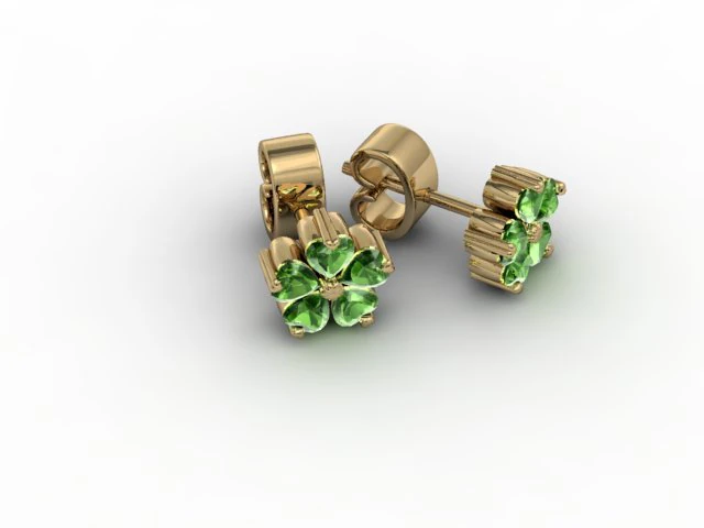 jewellery earring puset 3D Print Model .c4d .max .obj .3ds .fbx .stl .blend