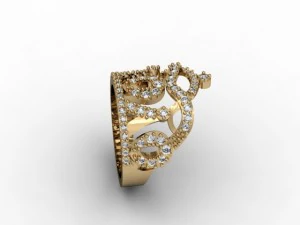 anel de joalheria Modelo de Impressão 3D