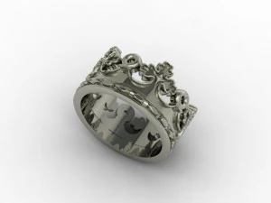 crown ring 3D Print Model