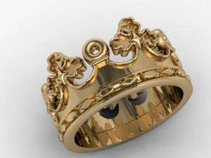 crown ring 3D Print Model