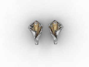 calla earring Modelo de impresión 3D