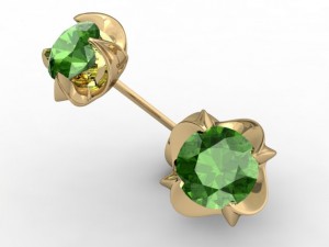 jewellery puset earring Model Cetak 3D