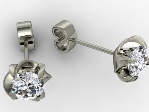 jewellery puset earring Model Cetak 3D
