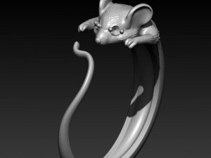 mouse ring Modello di stampa 3D