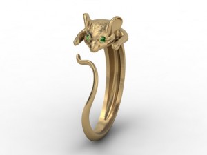 mouse ring Modello di stampa 3D