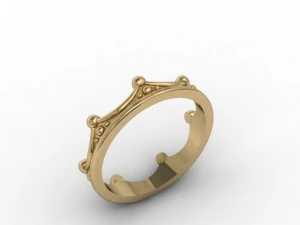 crown ring 3D Print Model