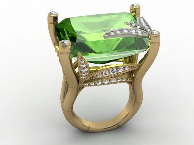 bamboo ring 3D Print Model .c4d .max .obj .3ds .fbx .stl .blend