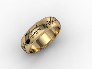 jewellery ring lord of the rings 3D Print Model