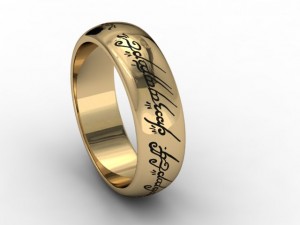 jewellery ring lord of the rings 3D Print Model