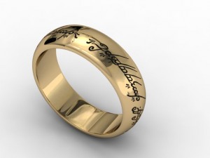 jewellery ring lord of the rings 3D Print Model